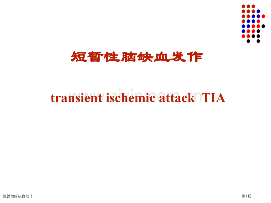 短暂性脑缺血发作专家讲座.pptx_第1页