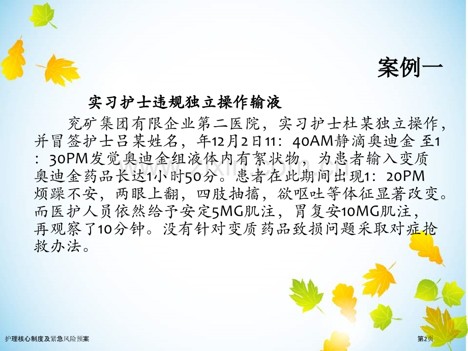 护理核心制度及紧急风险预案.pptx_第2页