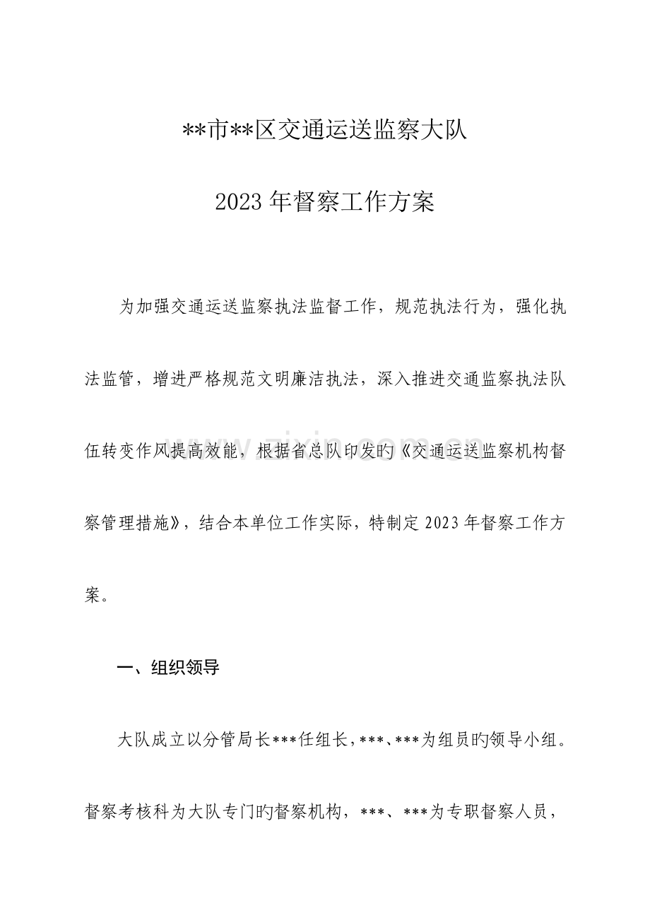 督察工作方案.doc_第1页