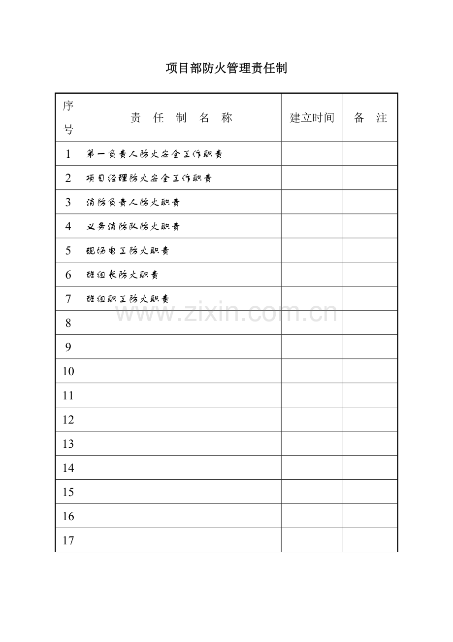 项目部防火管理责任制.doc_第1页