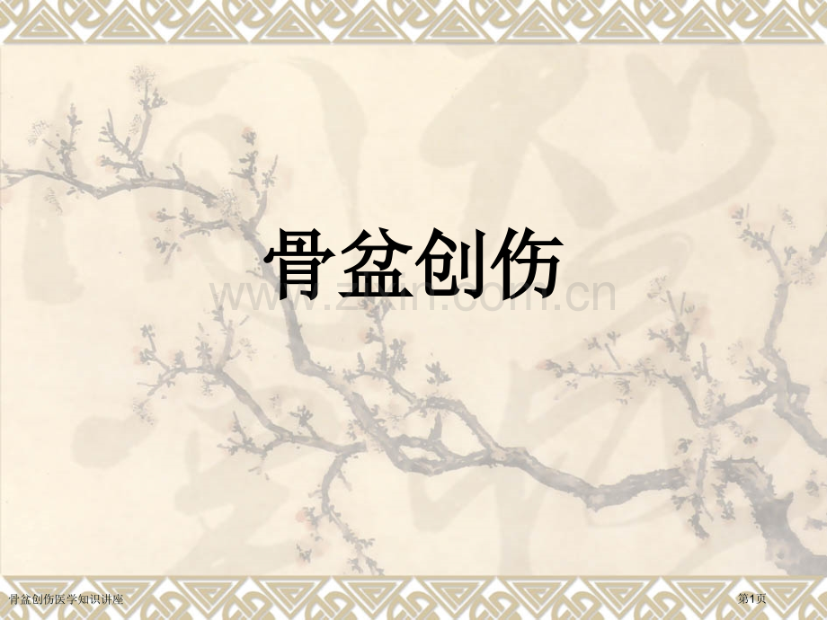 骨盆创伤医学知识讲座专家讲座.pptx_第1页