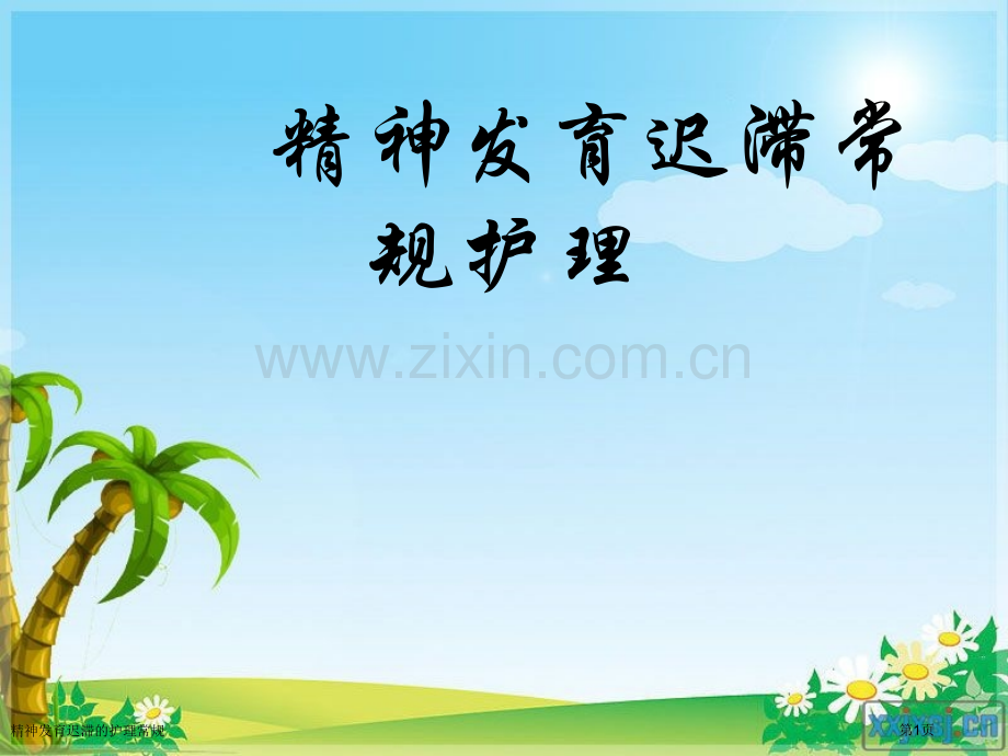 精神发育迟滞的护理常规.pptx_第1页