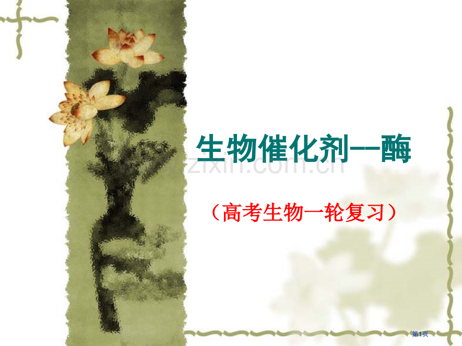 生物催化剂酶高考生物一轮复习专题知识市公开课金奖市赛课一等奖课件.pptx_第1页