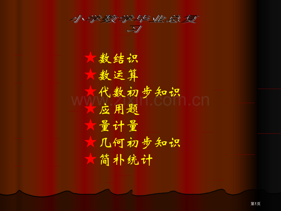 小学数学毕业总复习市公开课金奖市赛课一等奖课件.pptx_第1页