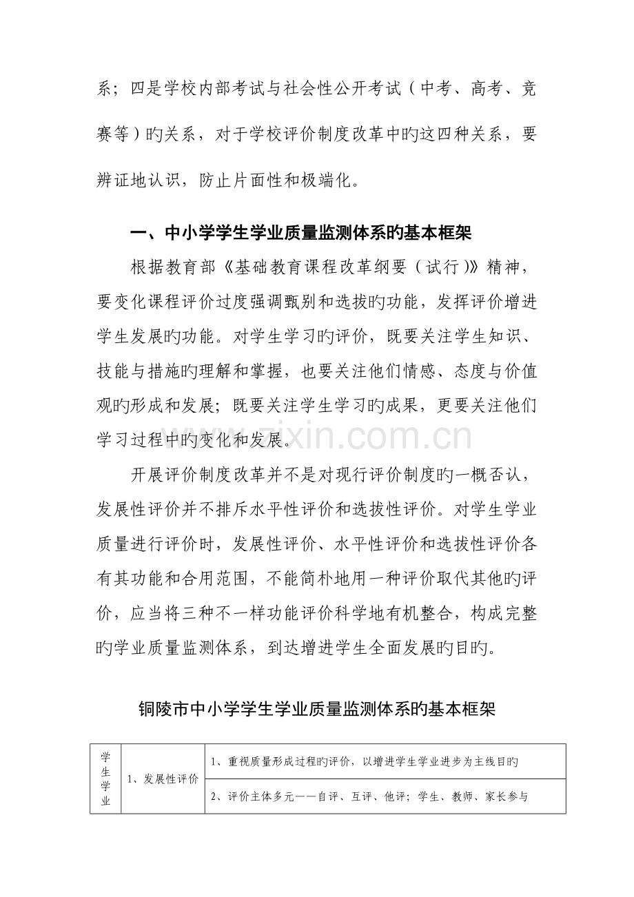 铜陵市基础教育学生学业质量监测体系实施方案.doc_第2页