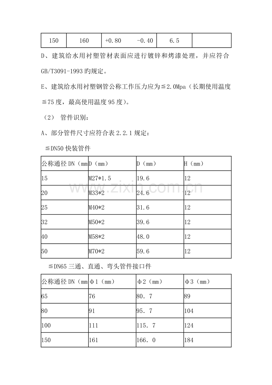 给水用衬塑钢管道安装作业指导书要点.doc_第2页