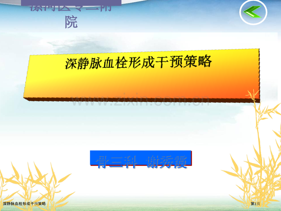 深静脉血栓形成干预策略.pptx_第1页