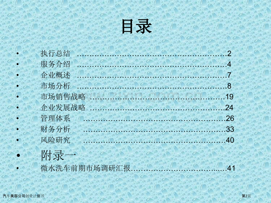 汽车美容公司创业计划书.pptx_第2页