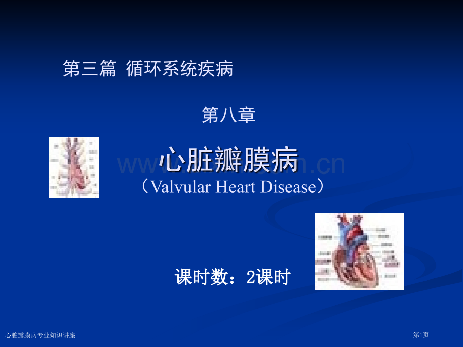 心脏瓣膜病专业知识讲座专家讲座.pptx_第1页
