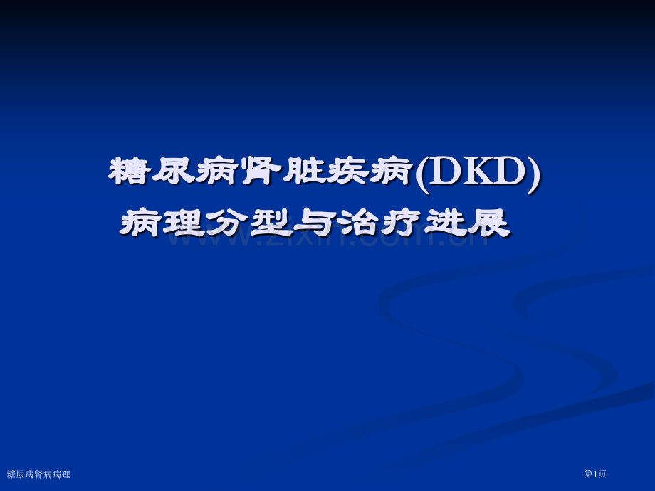 糖尿病肾病病理专家讲座.pptx_第1页
