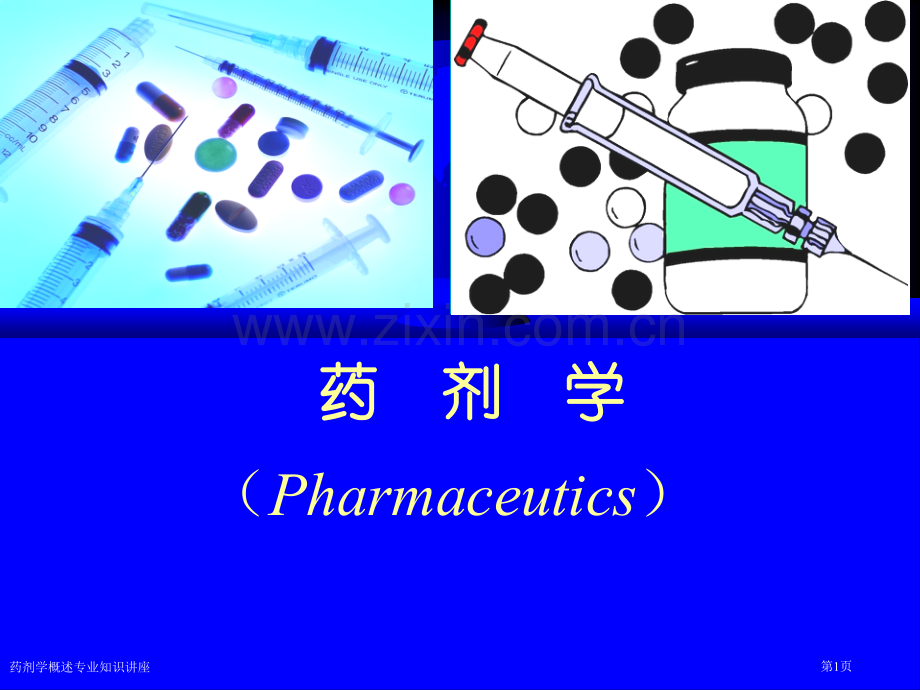 药剂学概述专业知识讲座专家讲座.pptx_第1页