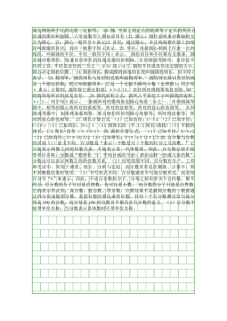 2016六年级数学上册重要知识点归纳一.docx_第2页