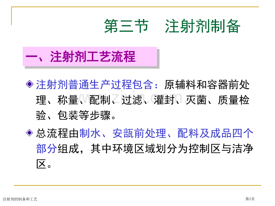 注射剂的制备和工艺专家讲座.pptx_第1页