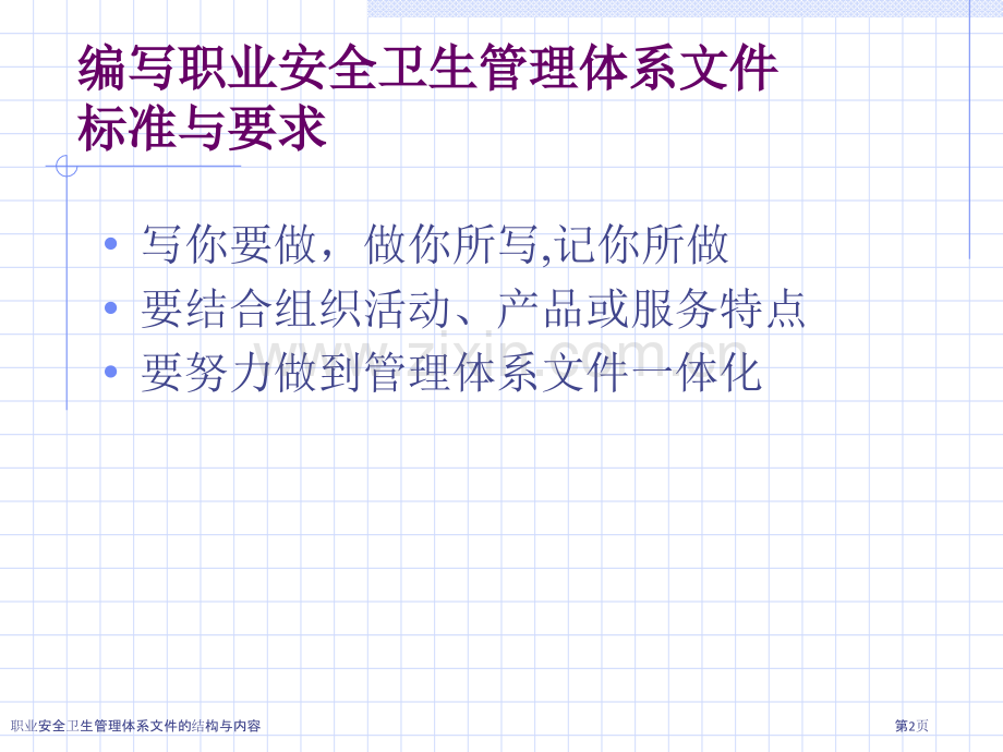 职业安全卫生管理体系文件的结构与内容.pptx_第2页