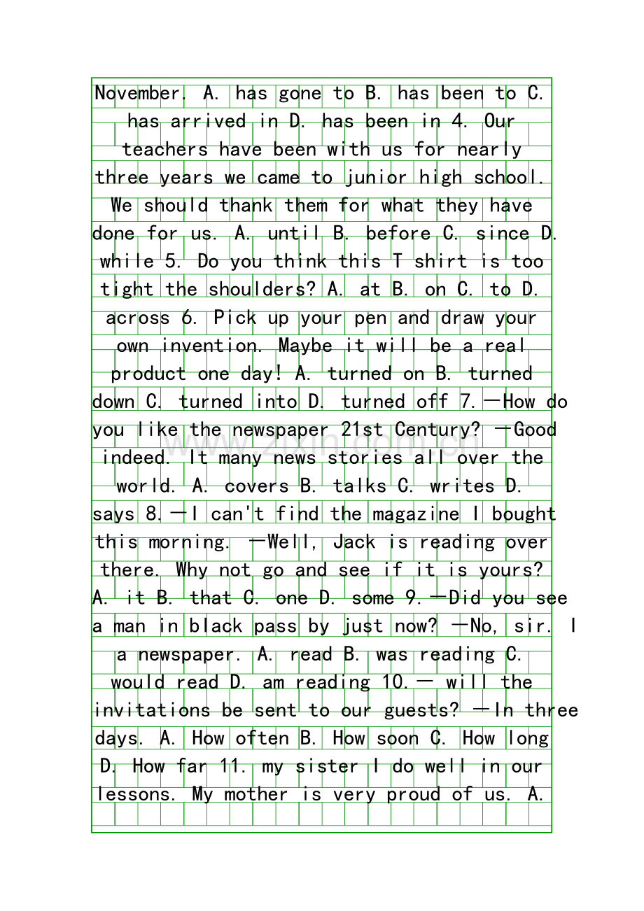 2018苏州市相城区中考英语第一次模拟试卷有答案.docx_第2页