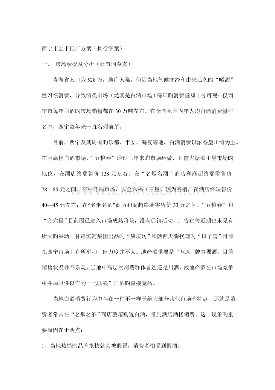 西宁市上市推广方案执行细案.doc_第1页