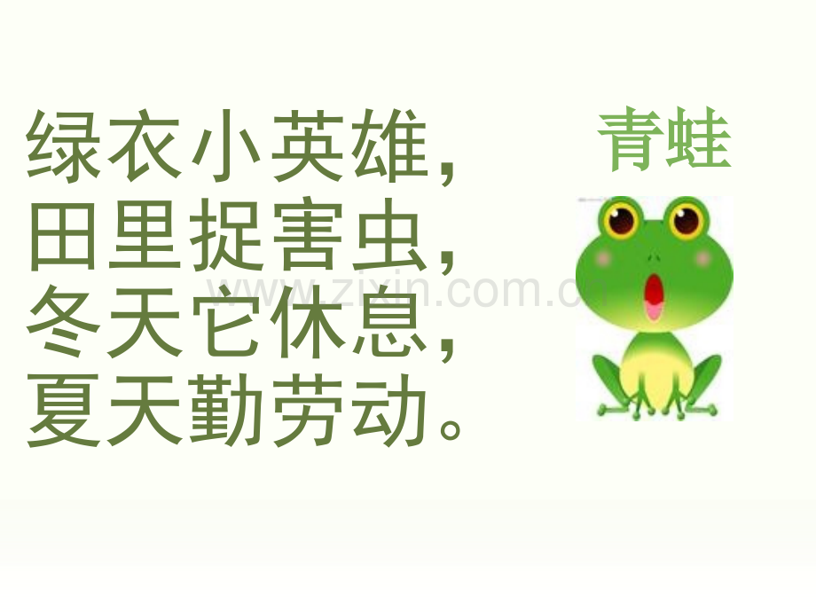 2017部编版一年级下册小青蛙.pptx_第1页