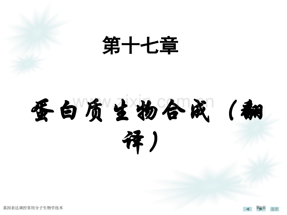 基因表达调控常用分子生物学技术专家讲座.pptx_第1页