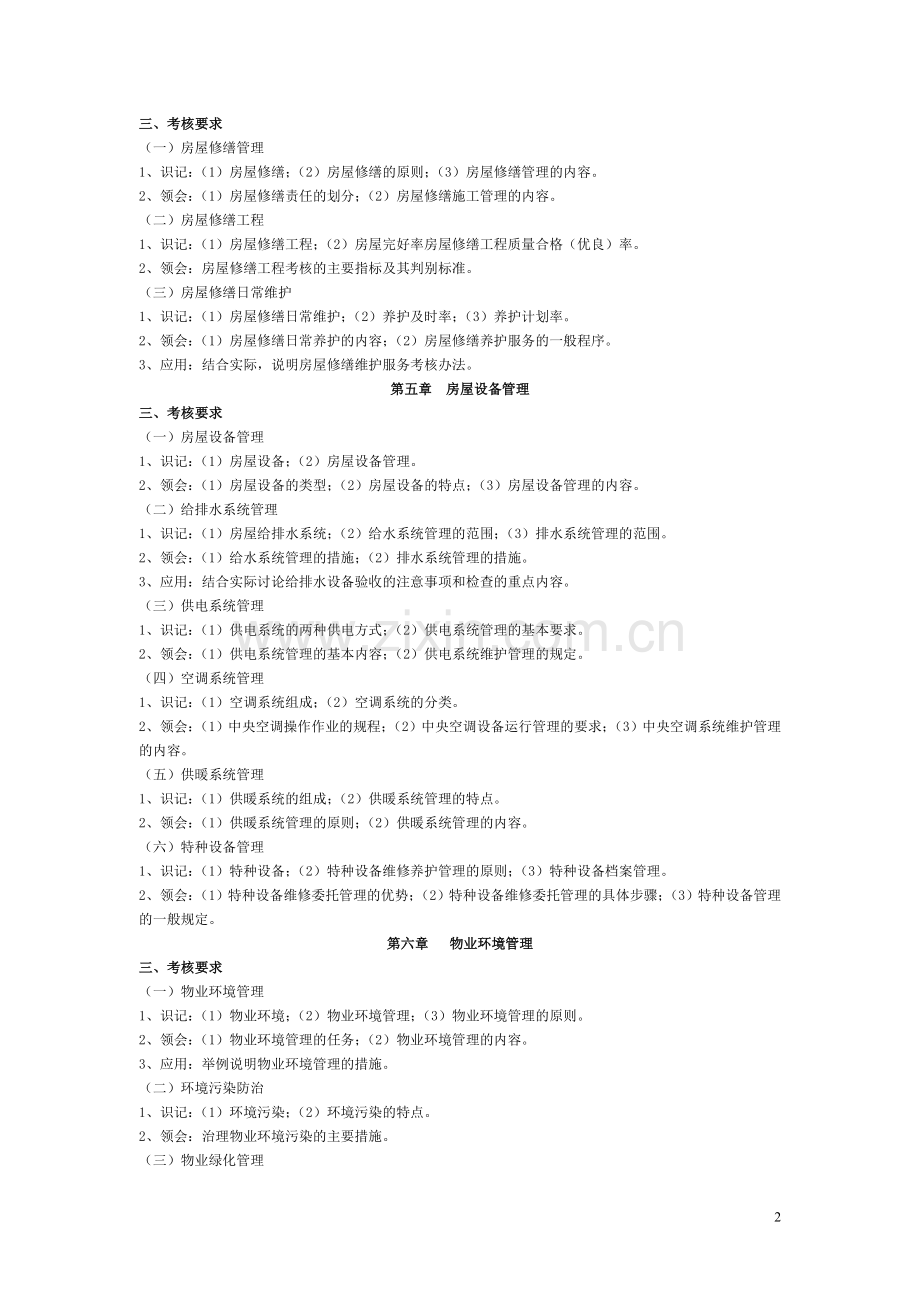物业管理实务自考大纲.doc_第2页