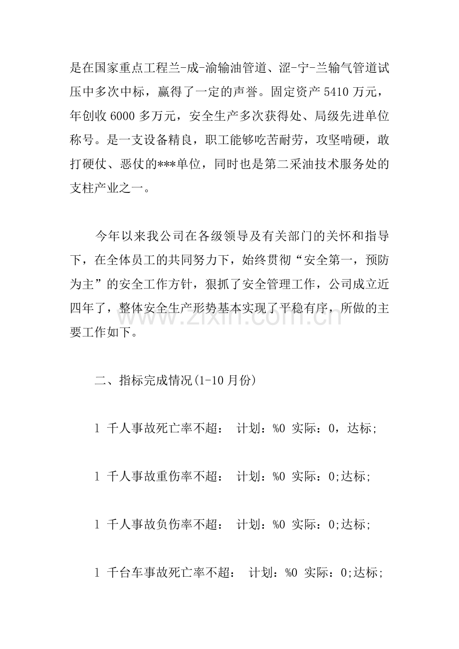 XX公司安全生产工作总结.docx_第2页