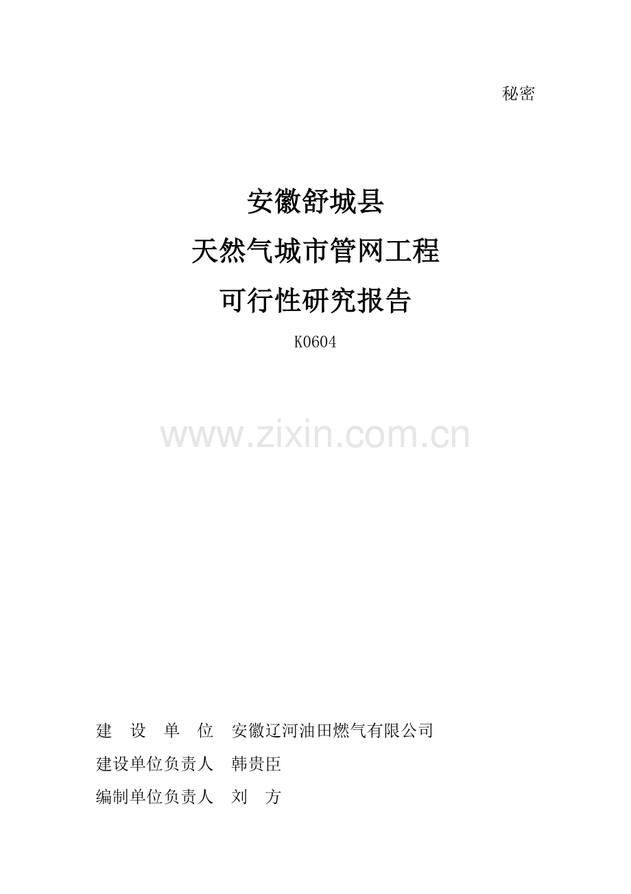 天然气城市管网工程可行性研究报告(行业优秀报告).doc_第2页