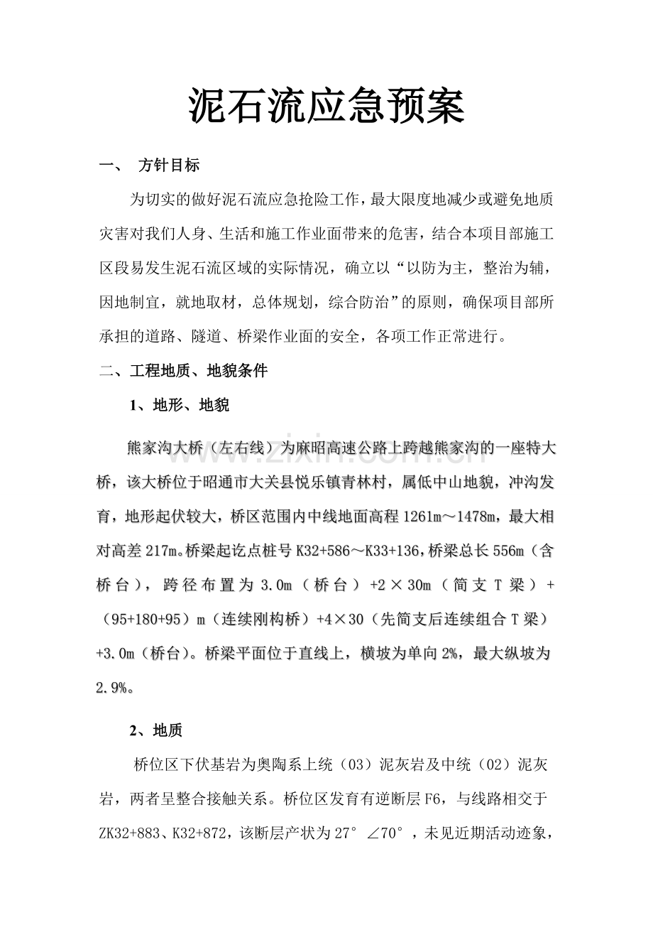 泥石流应急预案.doc_第1页