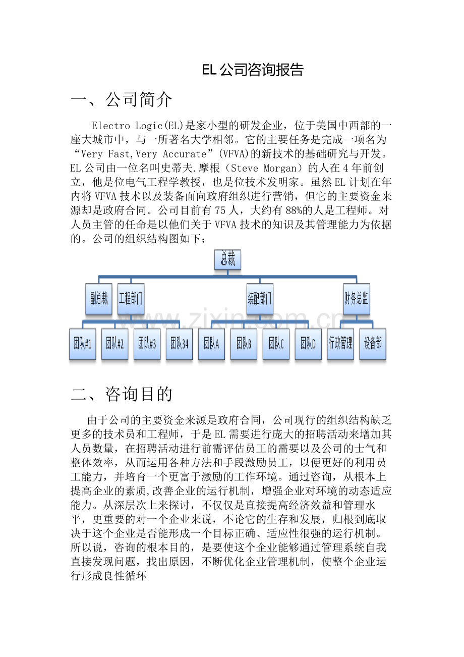 EL公司咨询报告.doc_第1页
