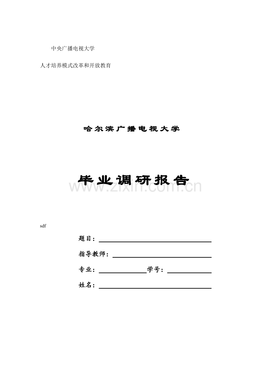 XX公司经营情况调查工商管理调研报告.doc_第1页