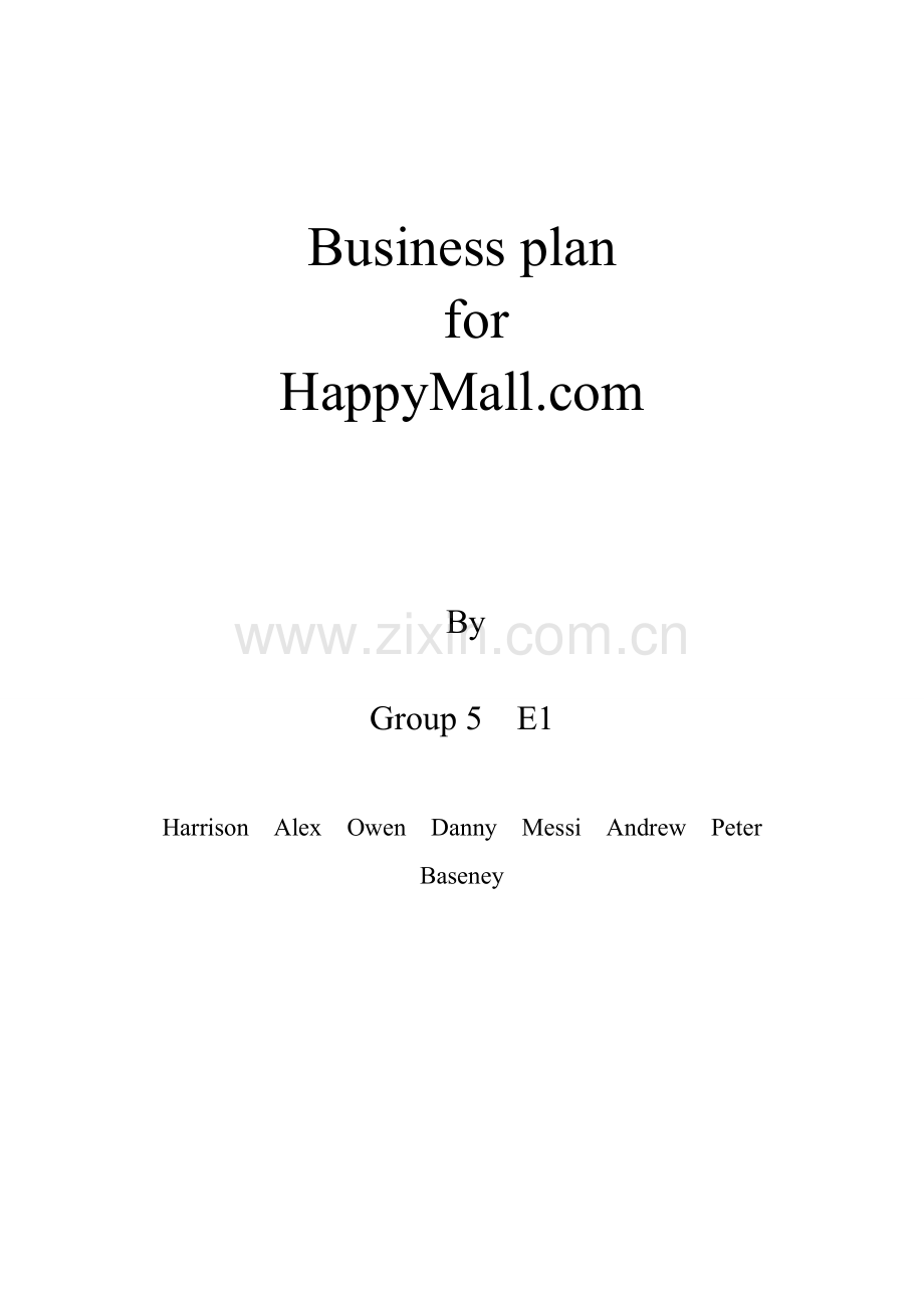 BUSINESSPLAN英文商业计划书.doc_第1页
