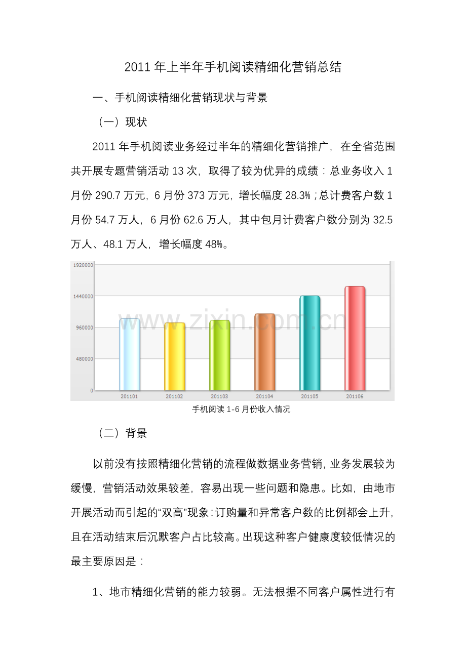 上半年手机阅读精细化营销总结.doc_第1页