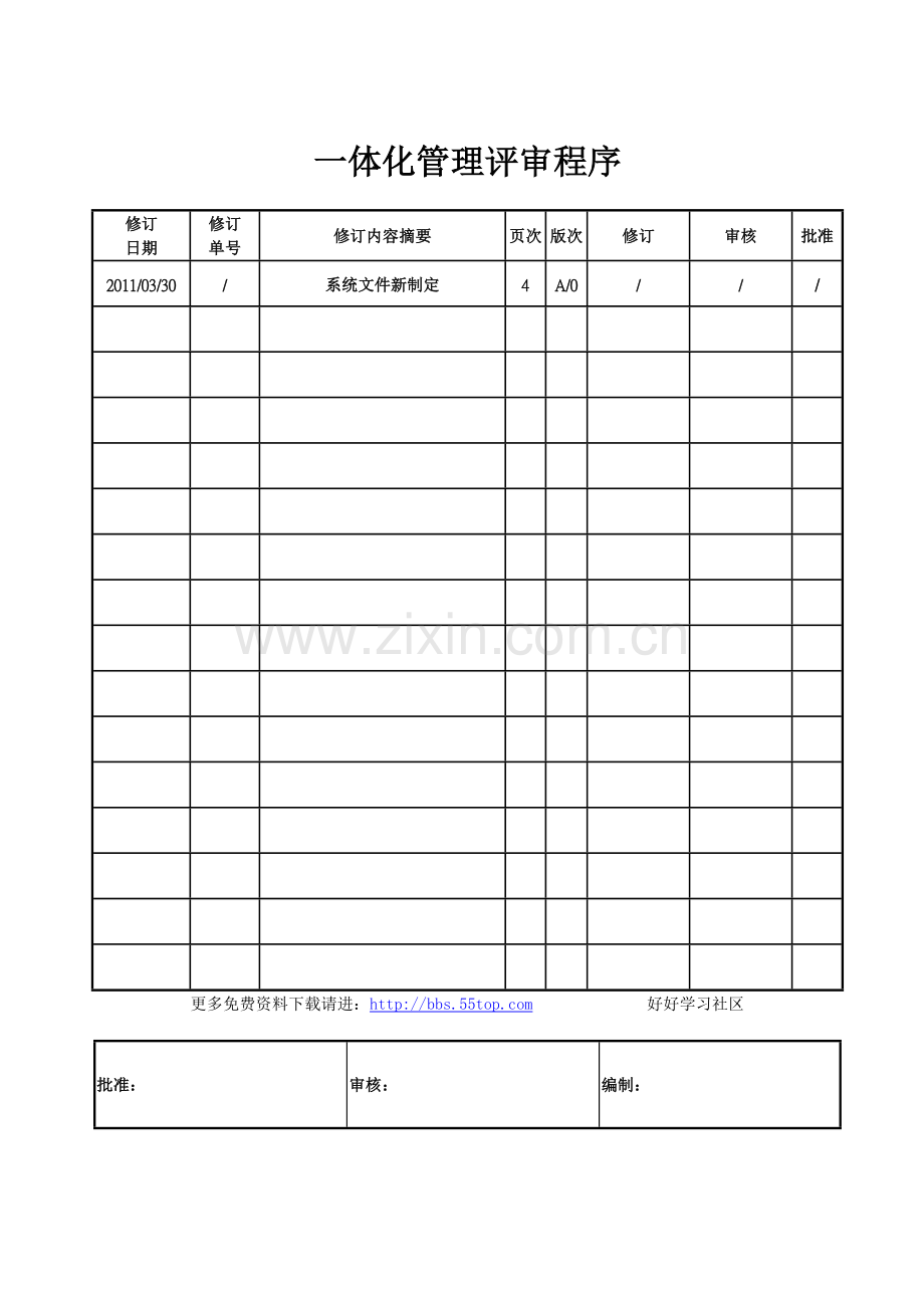 EHS一体化管理评审程序.doc_第1页