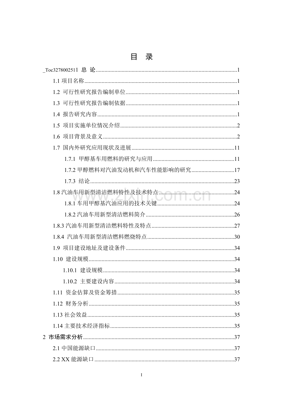 100万吨汽油车用新型清洁燃料项目可行性研究报告.doc_第2页