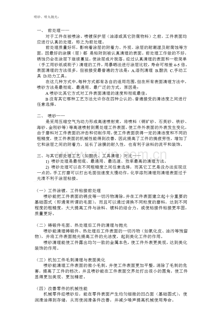 喷砂抛丸技术要求及标准.doc_第1页