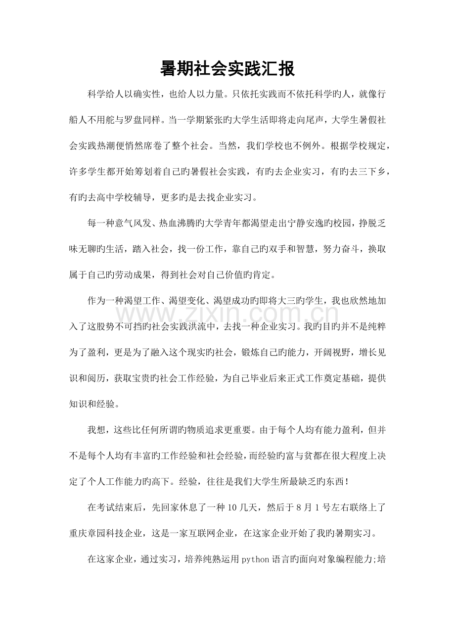 2023年程序员暑期社会实践报告.doc_第1页