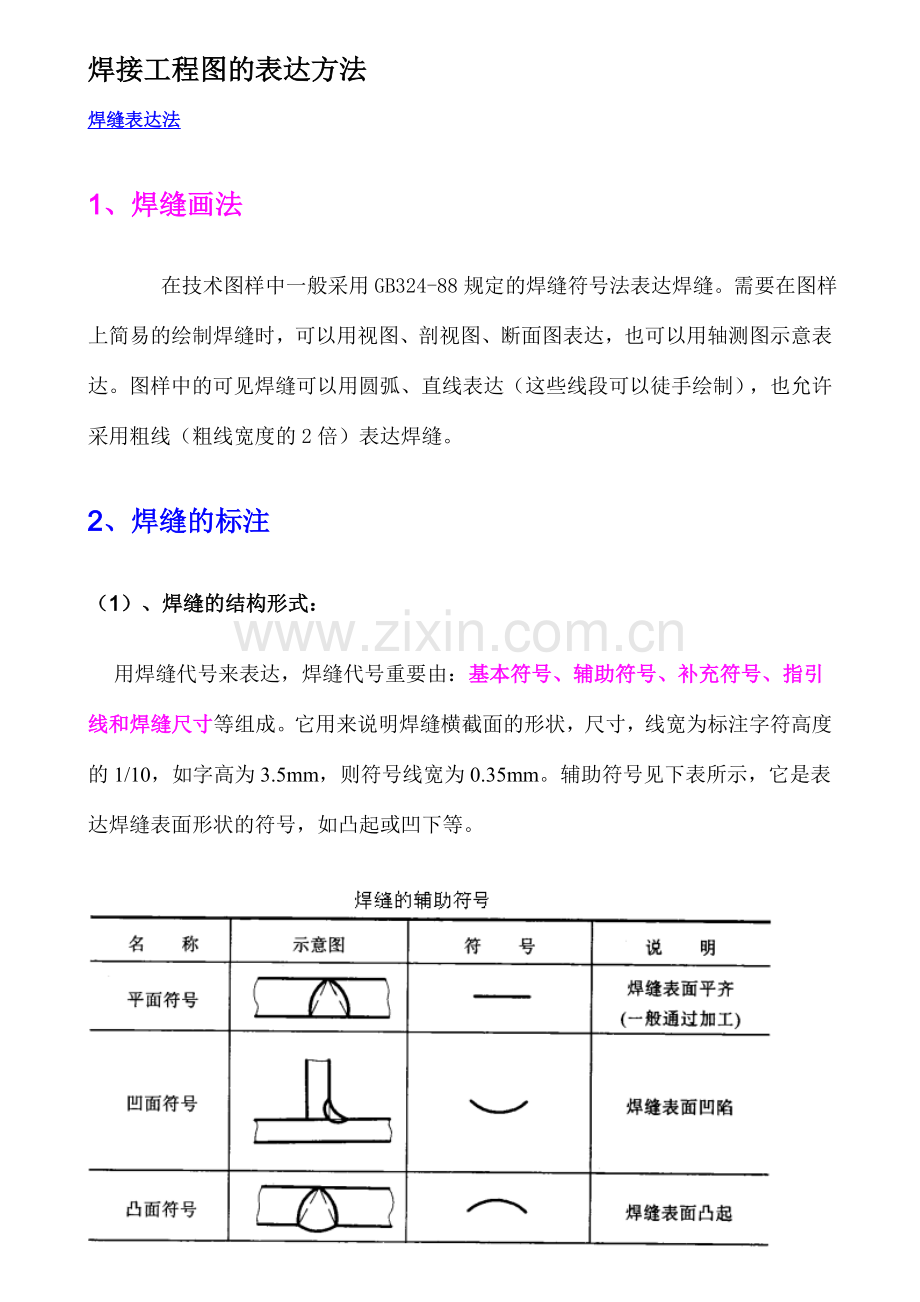 焊接工程图的表达方法.doc_第1页