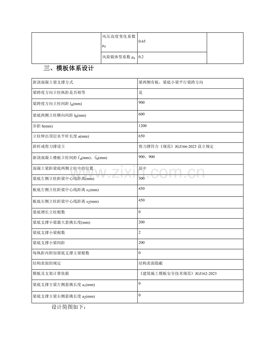 梁模板碗扣式梁板立柱不共用计算书.doc_第2页