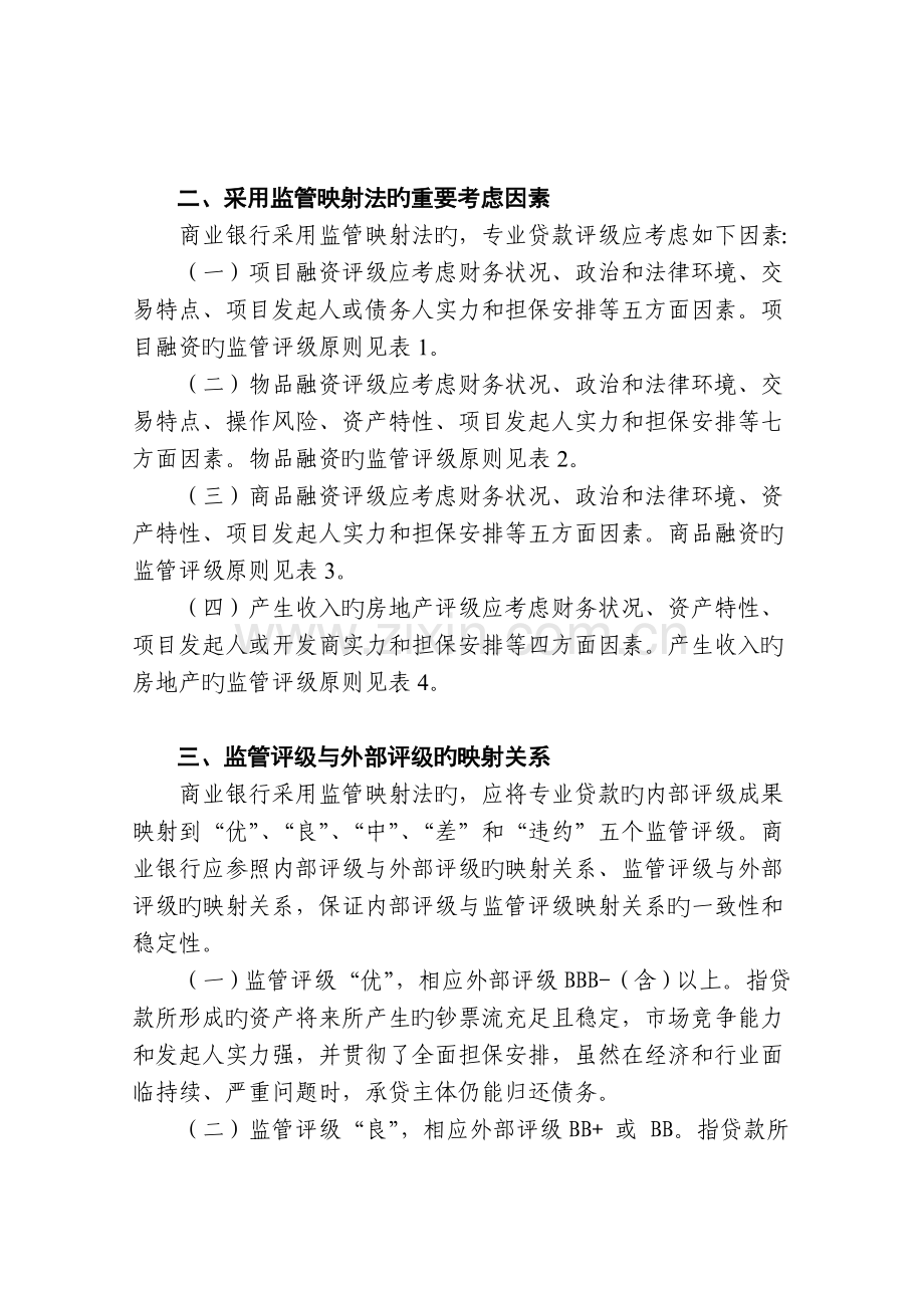 银行专业贷款风险加权资产计量规则.doc_第2页