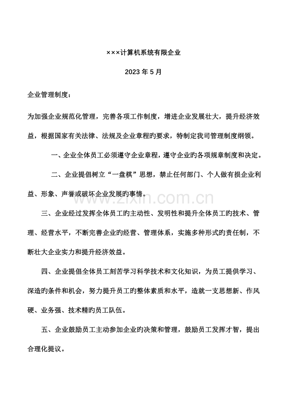 计算机系统有限公司管理制度.doc_第2页