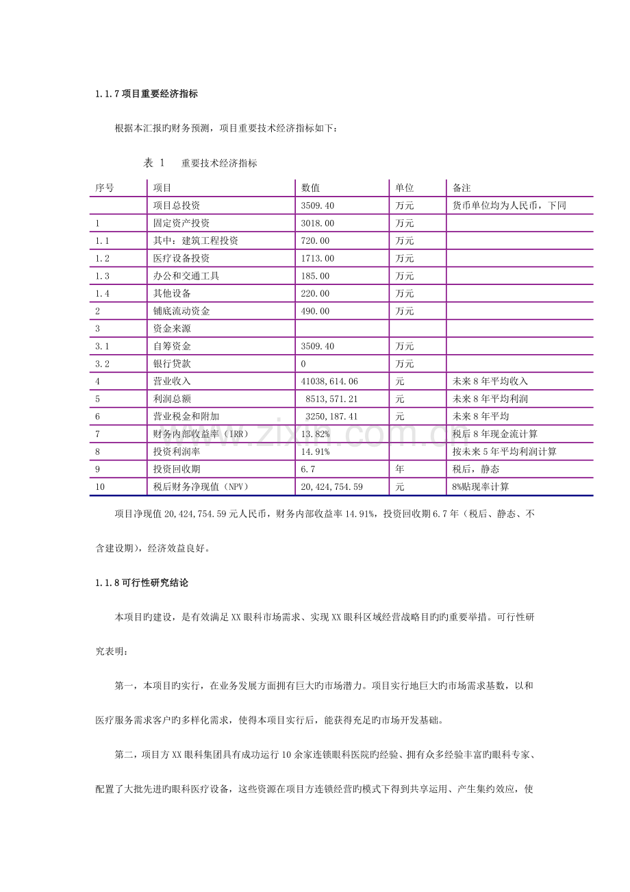 私人眼科医院建设商业计划书模板.doc_第2页