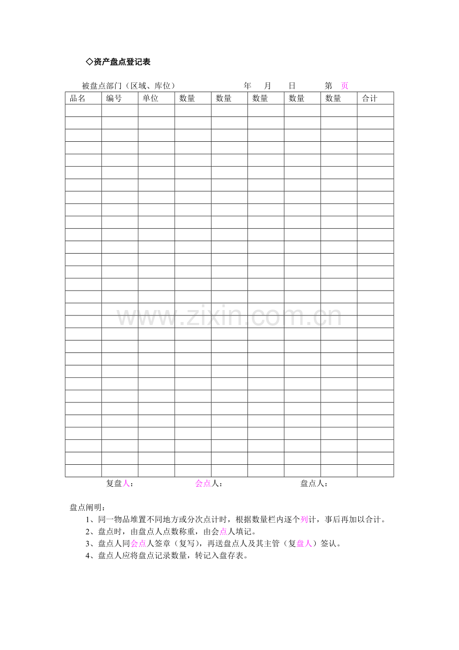 财务基础管理控制稽核管理管理表单.docx_第2页