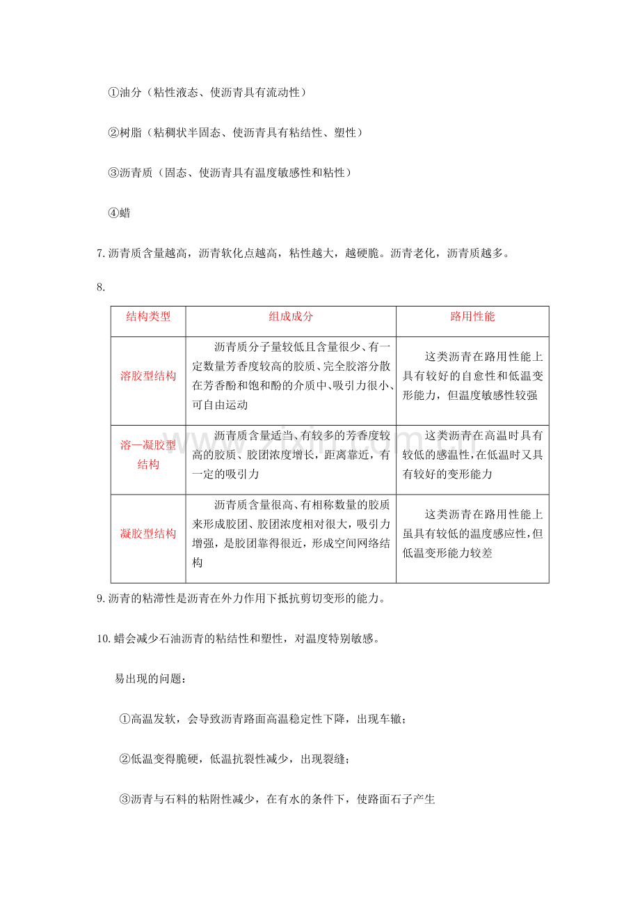 沥青与沥青混合料笔记中南林业科技大学.doc_第2页