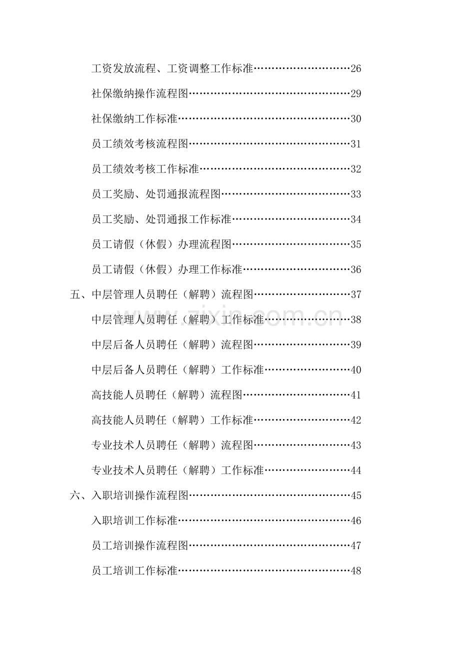 人力资源管理工作流程图及工作标准.doc_第2页