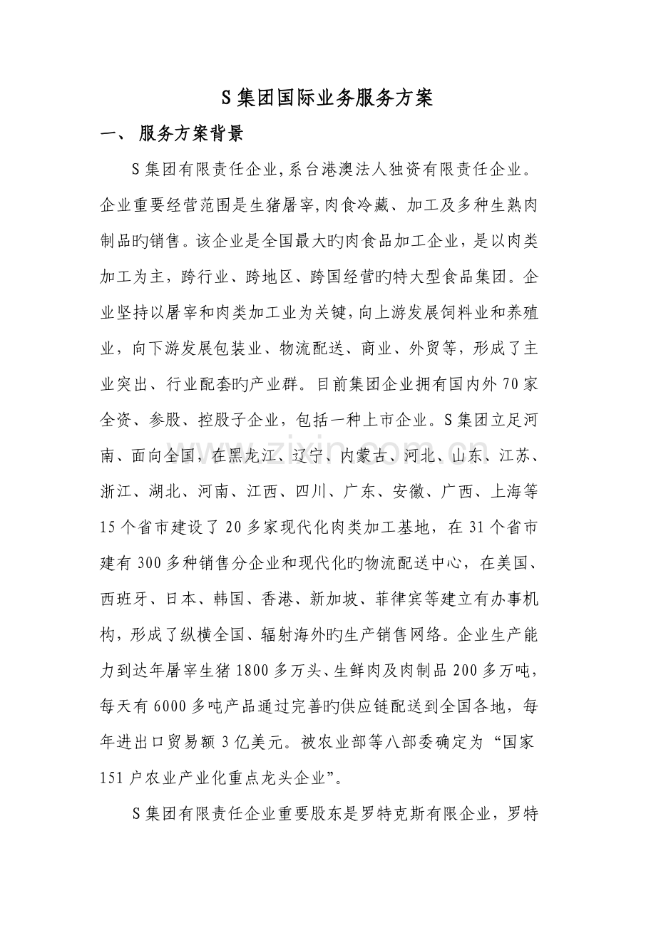 集团国际业务服务方案.doc_第1页