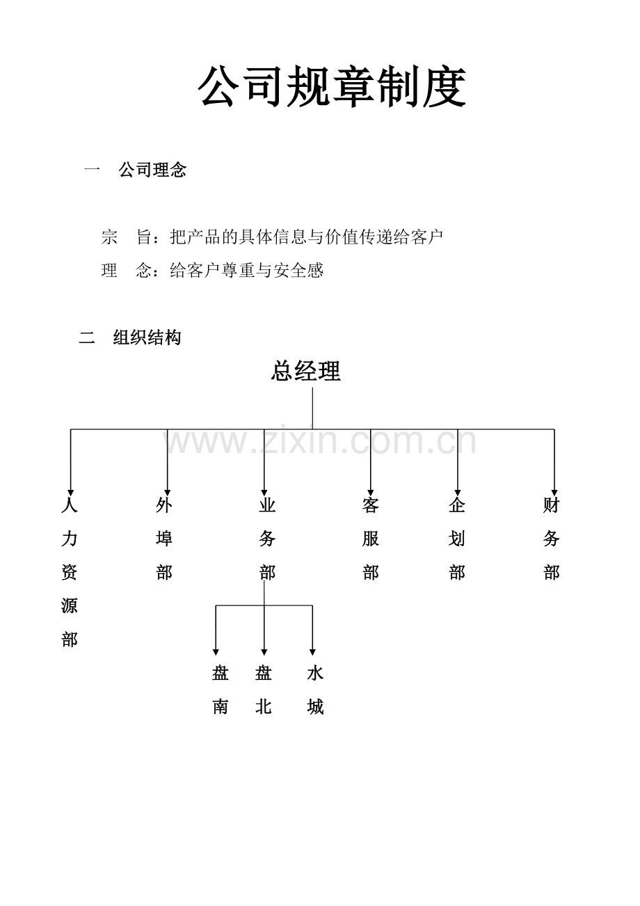 公司规章制度样本.doc_第1页
