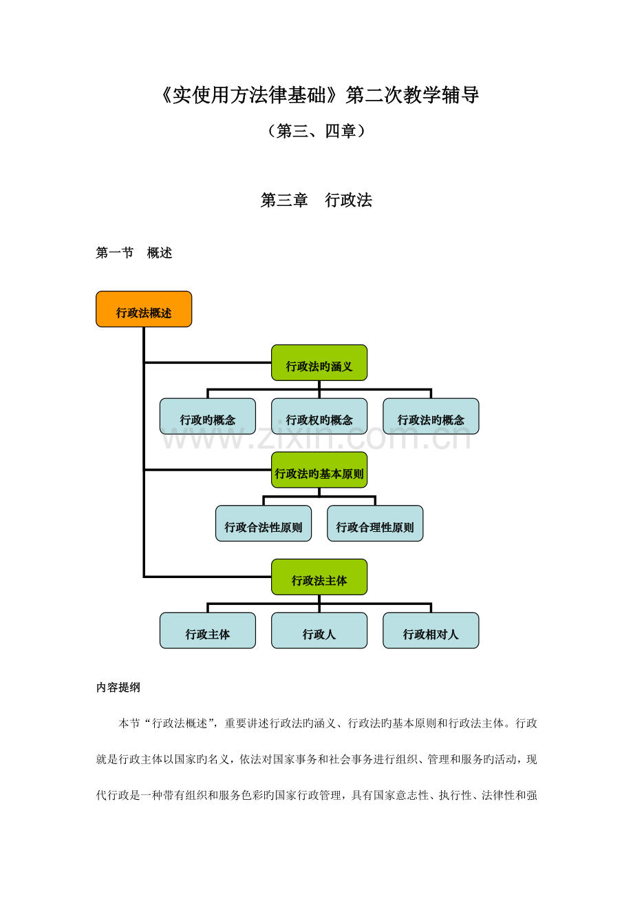 2023年实用法律基础第二次教学辅导.doc_第1页