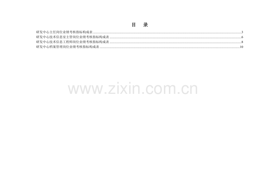 研发中心绩效考核指标.docx_第1页