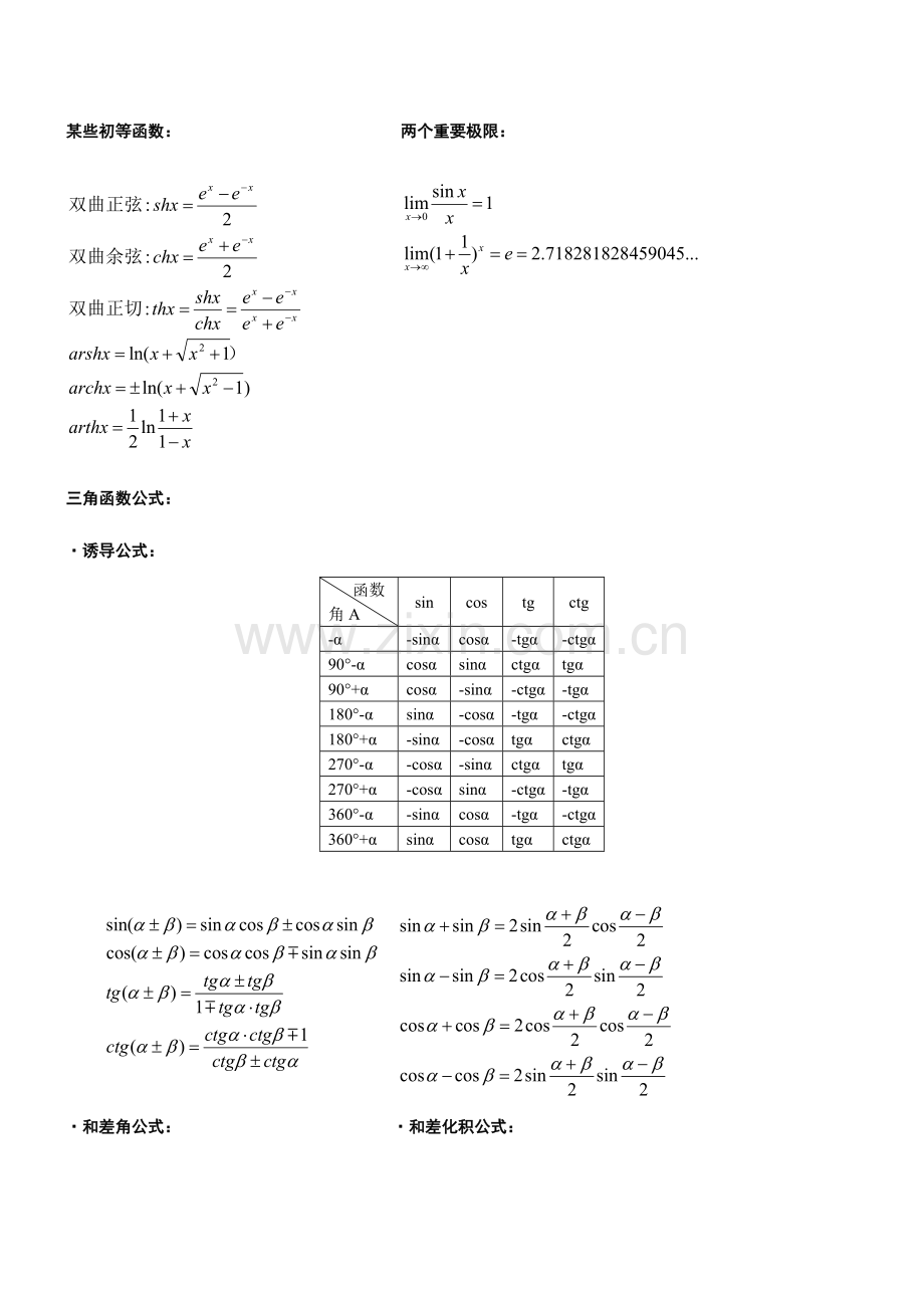 2023年成考专升本高数公式大全.doc_第2页