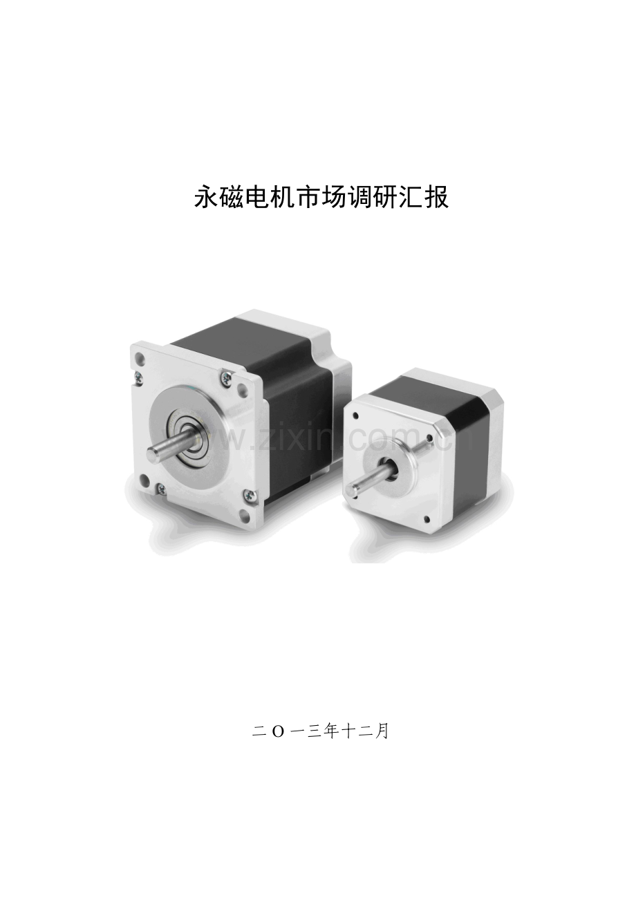 永磁电机市场调研报告.doc_第1页