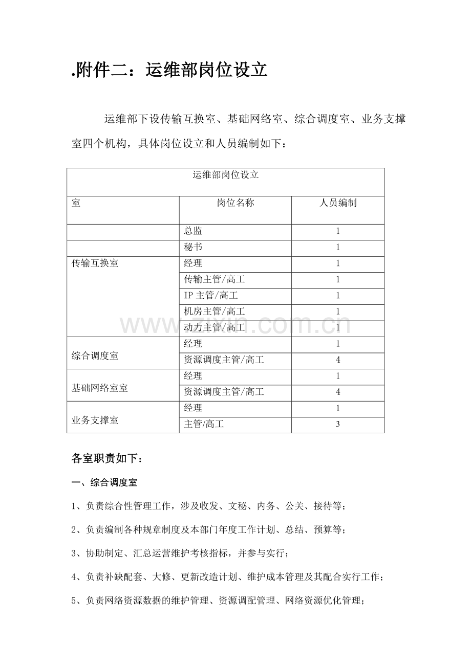 运维部组织架构岗位说明及工作流程.doc_第2页