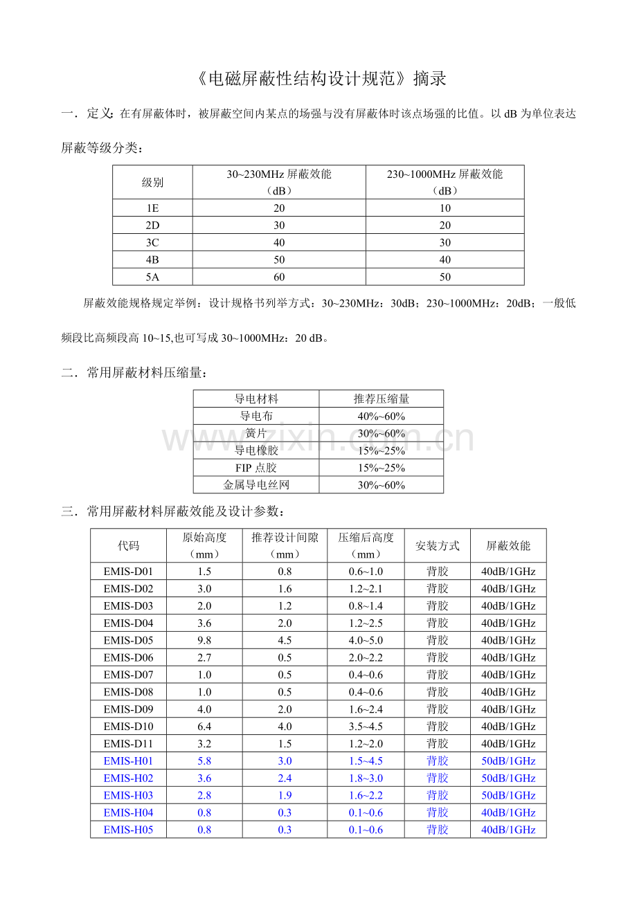 电磁屏蔽性结构设计规范.doc_第1页